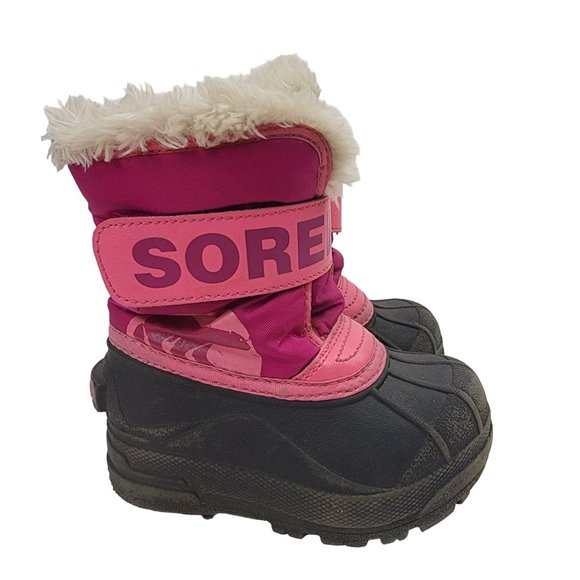 Sorel Other - Sorel Snow Commander Boots Pink Baby Toddler Girls Size 7